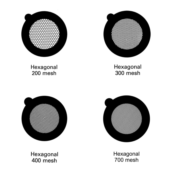 TEM Dünnstegnetzchen / Grids aus Kupfer